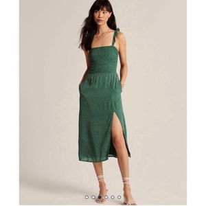 Abercrombie Smocked Midi Dress